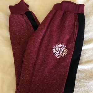 Maroon “LOVE” Sweatpants